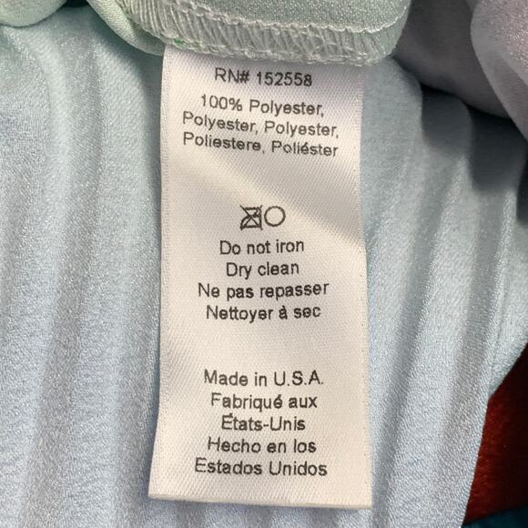 Size XS Multi Color Rainbow Polyester Ombre Pleated Side Zipper Skirt - Picture 7 of 7